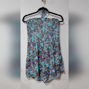 NWT Wild Fable Blue Paisley Print Romper Size Large